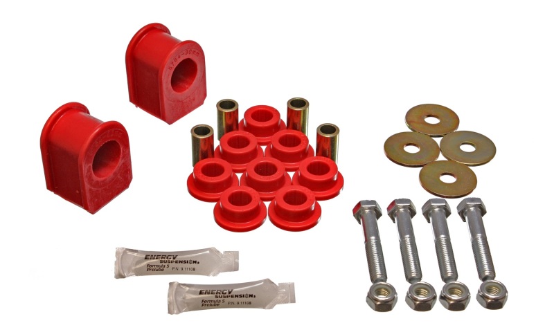 Ford F-250 Sway Bar Bushing Set - Rear - Energy Suspension - 30mm - Red - `99-`04